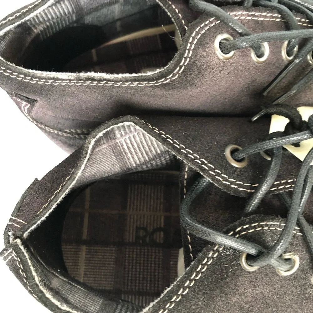 Roan By BedStu Black Oiled Suede Leather Handfinished Shoes Tobias 11.5 NIB